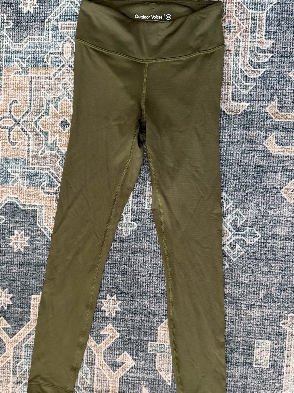 Outdoor Voices Women's Olive Green Active Leggings